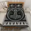 Viking Bedding Set Raven Skoll and Hati Thor Hammer Mjolnir