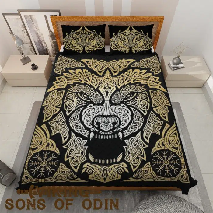 Viking Bedding Set Wolf