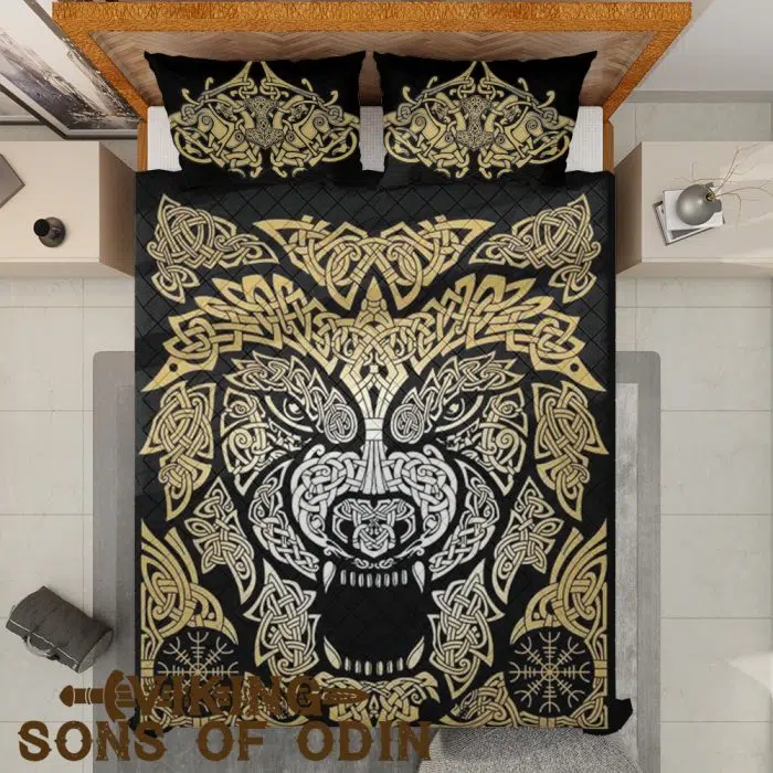 Viking Bedding Set Wolf