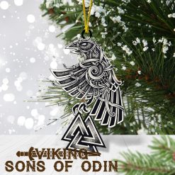 Viking Christmas Ornaments Raven Valknut Meaning
