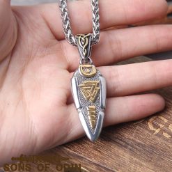 Viking Necklaces Norse Mythology Odin's Spear Gungnir Valknut