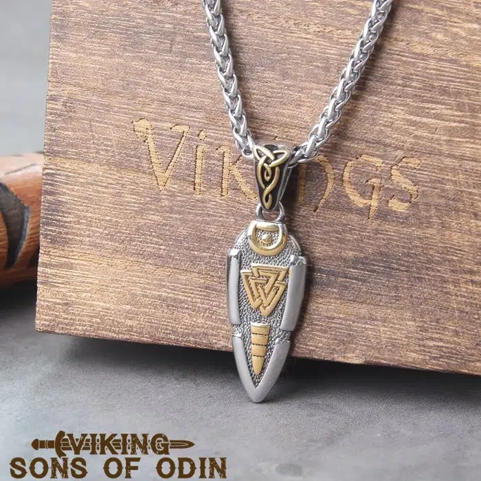 Viking Necklaces Norse Mythology Odin's Spear Gungnir Valknut