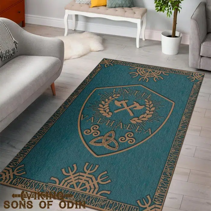 Viking Rug Symbol Rune Until Valhalla