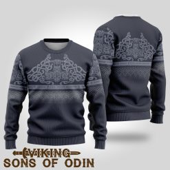 Viking Sweater Odin Thor Hammer Mjolnir Christmas Sweater