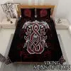 Viking Bedding Set Thor's Hammer Mjolnir Dragon