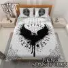 Viking Bedding Set Thor's Hammer Mjolnir Raven Rune Norse