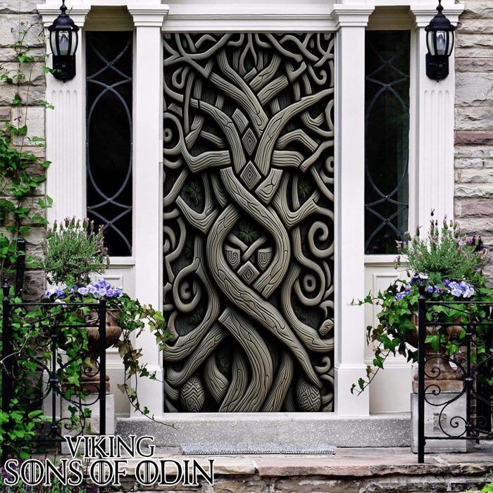 Viking Door Cover Celtics Tree Symbol