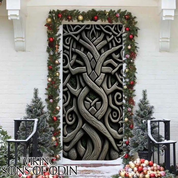 Viking Door Cover Celtics Tree Symbol