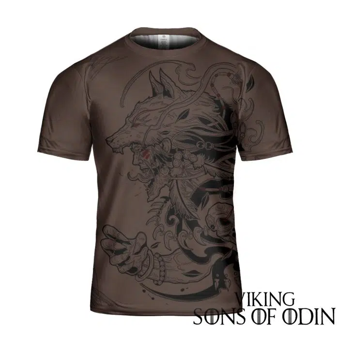 Viking Shirt Warriors Skull Warrior White