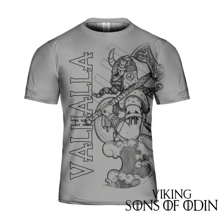 Viking Shirt Warriors Skull Warrior Valhalla