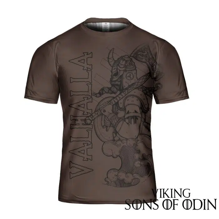 Viking Shirt Warriors Skull Warrior Valhalla