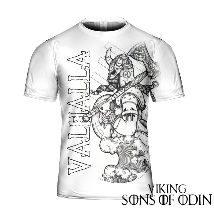 Viking Shirt Warriors Skull Warrior Valhalla