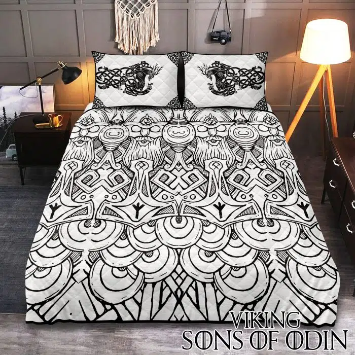 Viking Bedding Set Sleipni Odin Mjolnir