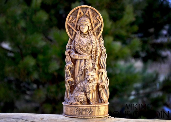 Viking Decorate Wooden Handcrafted Freya Freyja