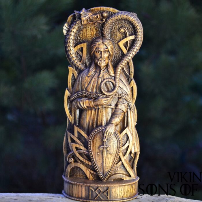 Viking Decorate Wooden Handcrafted Loki