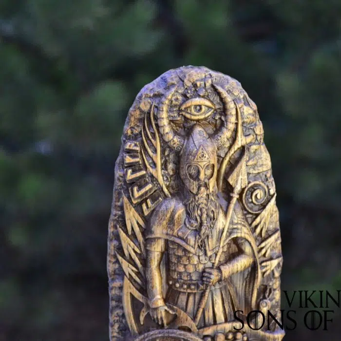 Viking Decorate Wooden Handcrafted Odin