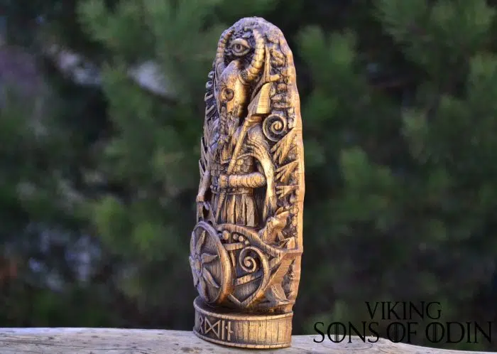 Viking Decorate Wooden Handcrafted Odin