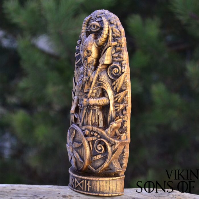 Viking Decorate Wooden Handcrafted Odin