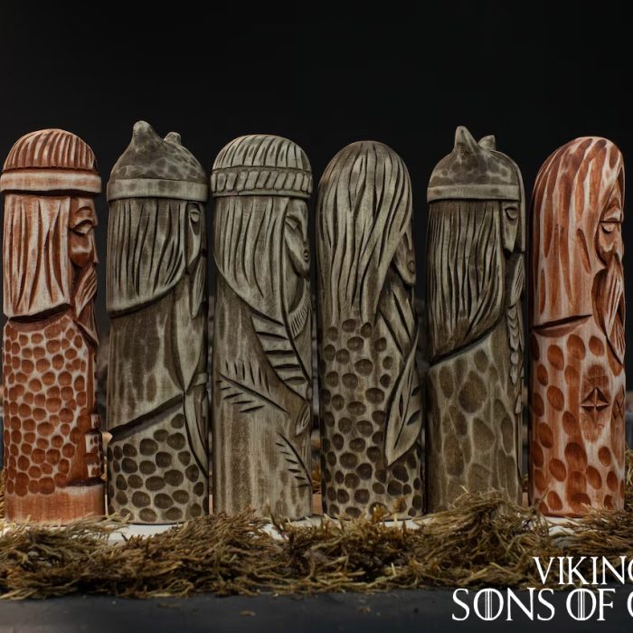Viking Decorate Wooden Handcrafted Scandinavian Gods Norse goddess Odin Thor Tyr Loki Freyja Eir