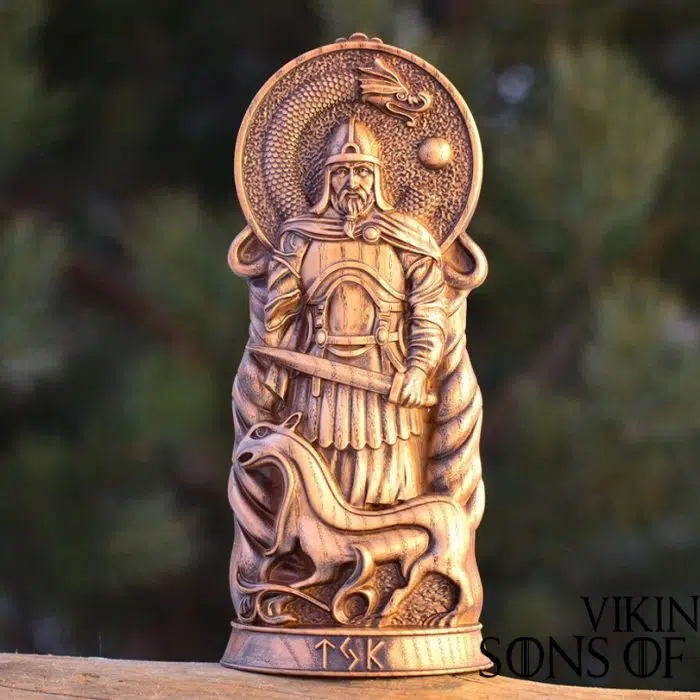 Viking Decorate Wooden Handcrafted Tyr