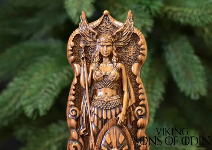 Viking Decorate Wooden Handcrafted Valkyrie