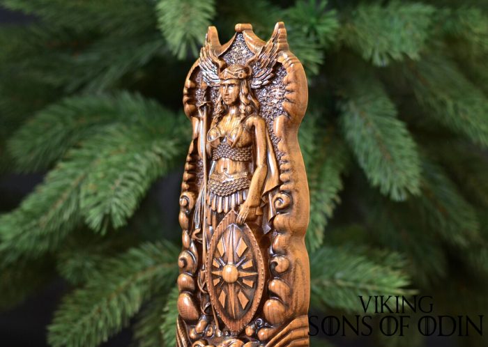 Viking Decorate Wooden Handcrafted Valkyrie