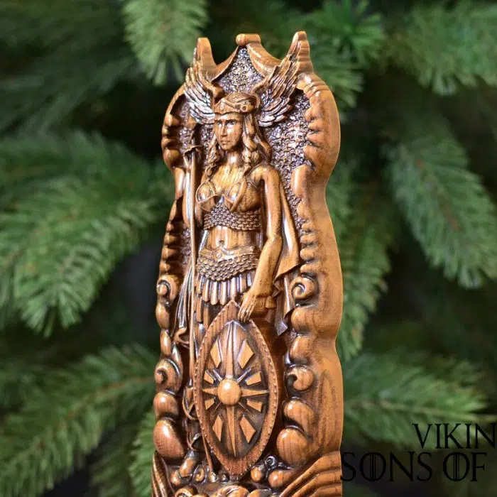 Viking Decorate Wooden Handcrafted Valkyrie