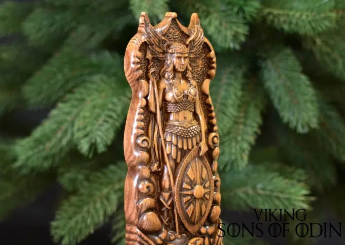 Viking Decorate Wooden Handcrafted Valkyrie