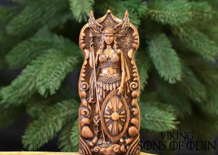 Viking Decorate Wooden Handcrafted Valkyrie