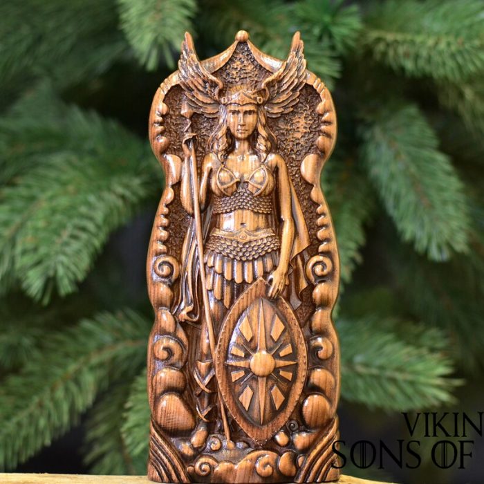 Viking Decorate Wooden Handcrafted Valkyrie