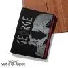 Viking Leather Passport Wallet Valknut Skull Traveling is everything