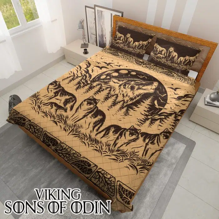 Viking Bedding Set Fenrir Wolf