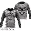 Viking Hoodie Skull Valhalla