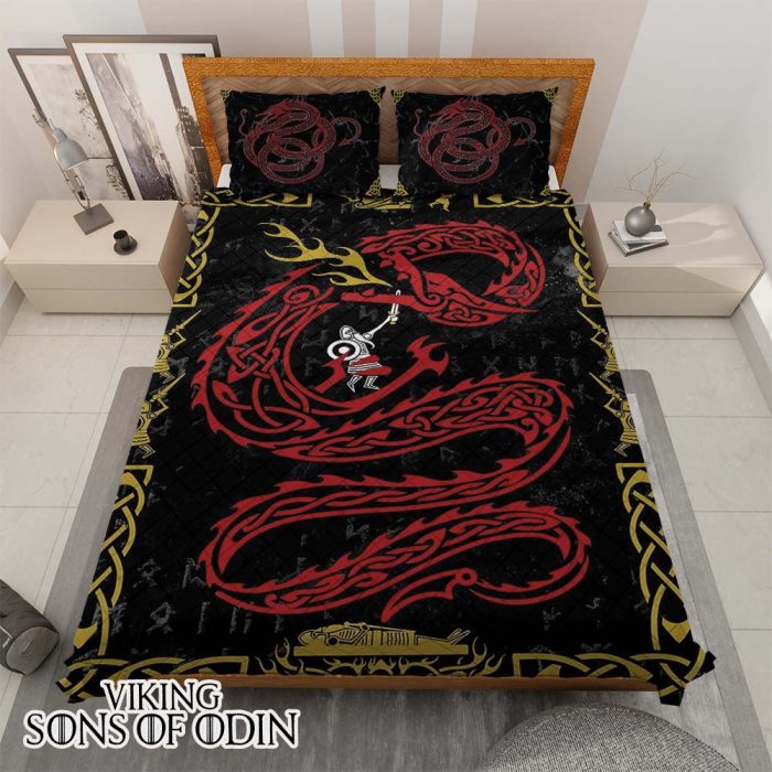 Viking Bedding Set Jormungandr Thor