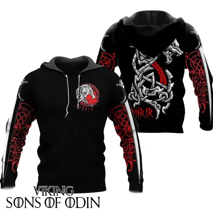 Viking Hoodie Wolf Fenrir