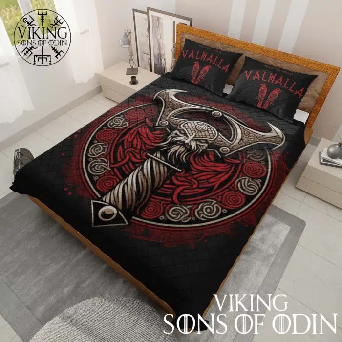 Viking Bedding Set Sons of Odin Lords of Valhalla Thor Mjolnir