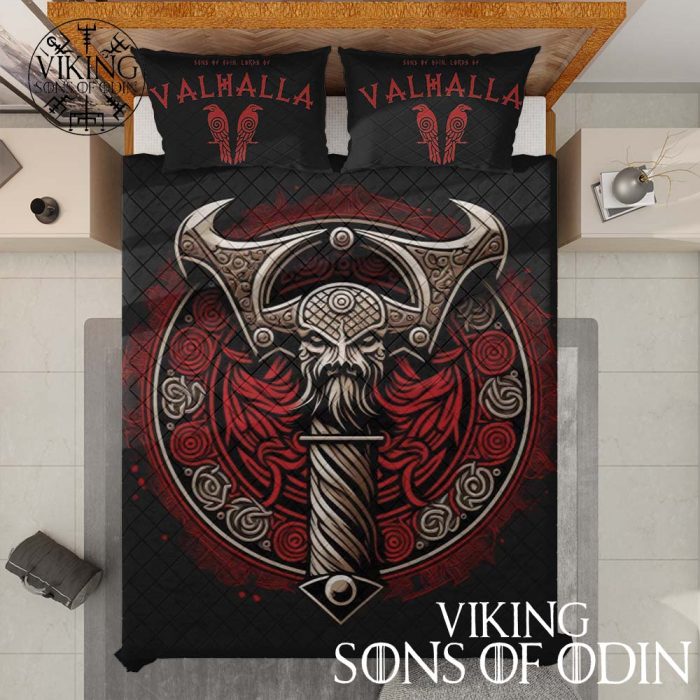 Viking Bedding Set Sons of Odin Lords of Valhalla Thor Mjolnir