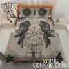 Viking Bedding Set Raven Vegvisir