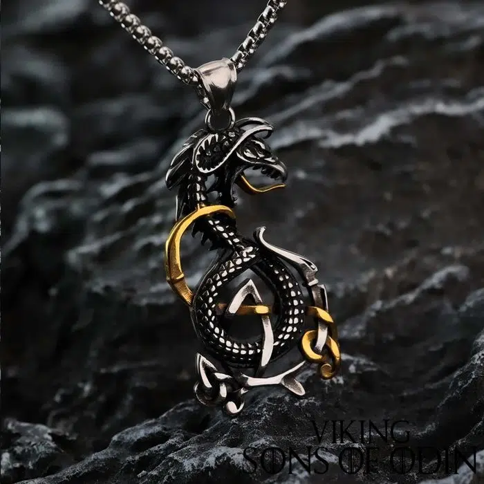 Viking Necklaces Individualized Aggressive Viking Dragon