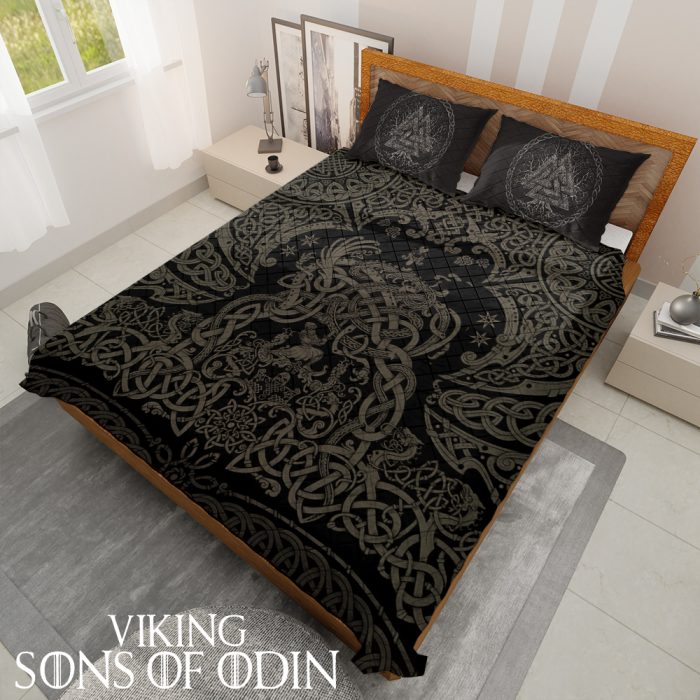 Viking Bedding Set Pattern Valknut