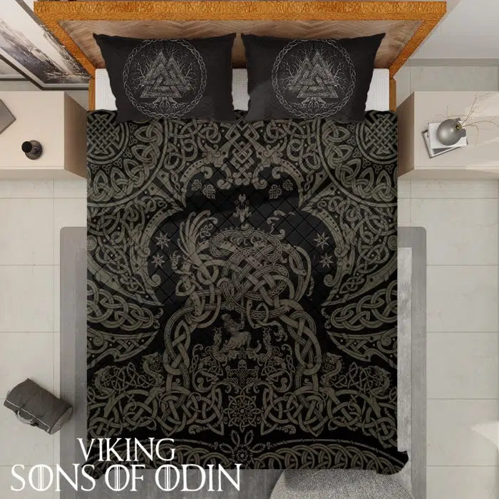 Viking Bedding Set Pattern Valknut