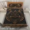 Viking Bedding Set ship dragon Skoll and Hati