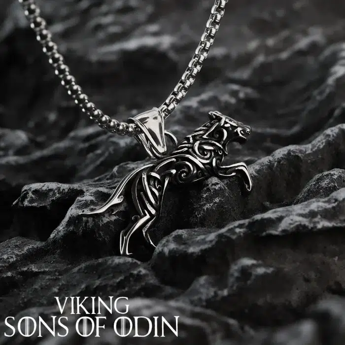 Viking Necklaces Viking Celtic Wolf Titanium