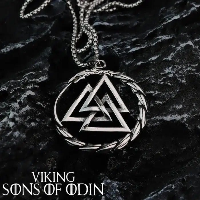 Viking Necklaces Vintage Rune Snake Valknut