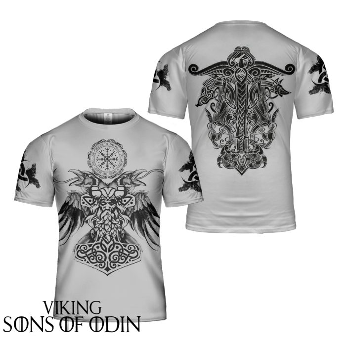 Viking Shirt Raven Odin