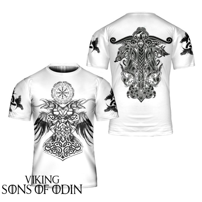 Viking Shirt Raven Odin