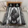 Viking Bedding Set Fenrir Wolf Warrior