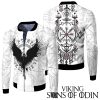 Viking Fleece Jacket Raven Vegvisir