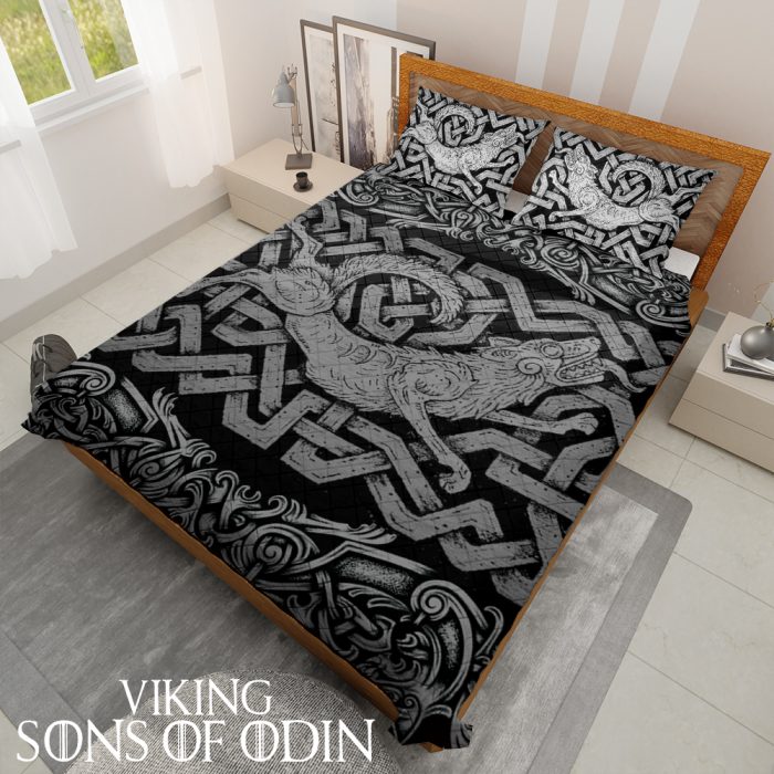 Viking Bedding Set Fenrir Wolf