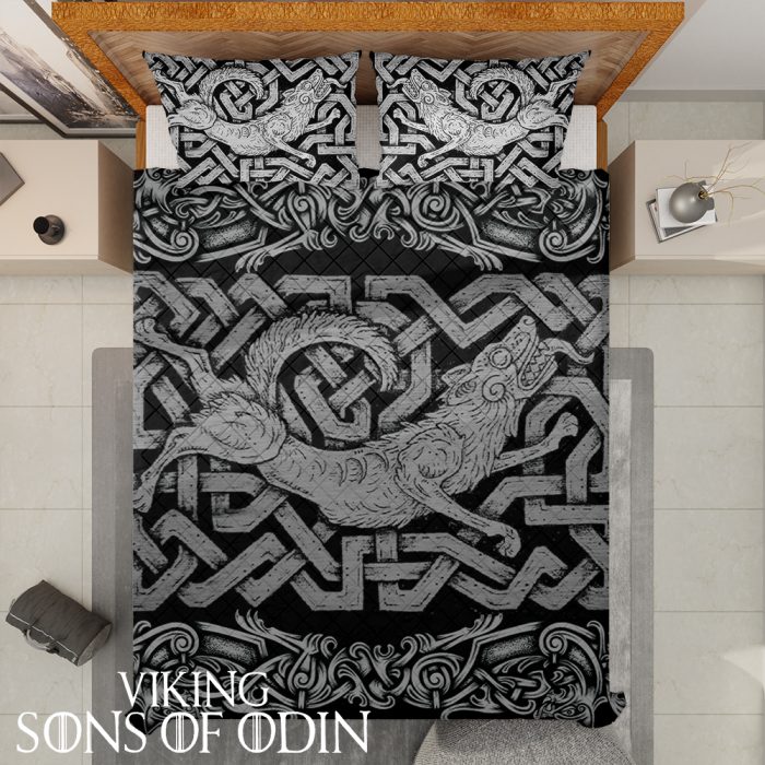 Viking Bedding Set Fenrir Wolf